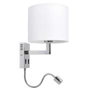 Lucande - Taron Wandlamp White/Chrome