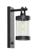 Lindby - Yrene Buiten Wandlamp w/Sensor Zwart