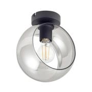 Lindby - Roton Plafondlamp Ø20 Grijs/Zwart