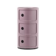 Kartell - Componibili 3 Bijzettafel Mauve