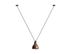 Lampe Gras - 323 L Hanglamp Round Raw Copper/White Lamp Gras