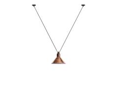 Lampe Gras - 323 L Hanglamp Kegelvormig Gebroken/Koper/Wit Lampe Gras