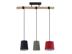 Lindby - Amilia 3 Hanglamp Black/Red/Green