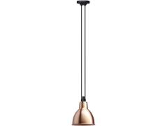 Lampe Gras - 322 L Hanglamp Round Copper/White Lamp Gras