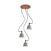 Lucande - Otavis 3 Hanglamp Concrete