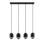 Lucande - Amielle 4 Hanglamp Black