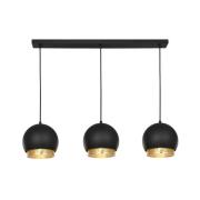 Lucande - Sivaniel 3 Hanglamp Black/Gold