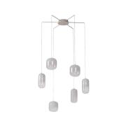 Lucande - Avelina 6 LED Hanglamp Wit