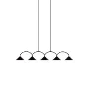 Globen Lighting - Curve 5 Hanglamp Black