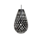 David Trubridge ltd - Koura Hanglamp H75 Zwart 2 Kanten