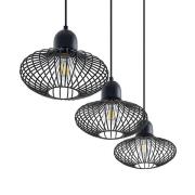 Lindby - Justinos 3 Hanglamp Black