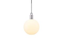 Buster+Punch - Forked Globe Hanglamp Dim. Large Opal/Steel