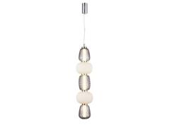 Loom Design - Pearl 5 Hanglamp Grey/Opal/Chrome