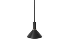 Ferm Living - Collect Hanglamp Cone Low Glossy Black/Brass