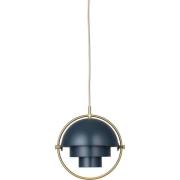 GUBI - Multi-Lite Hanglamp S Messing/Midnight Blue