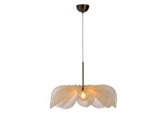 Markslöjd - Styrka Hanglamp Ø75 Beige/Antique Brass/Amber