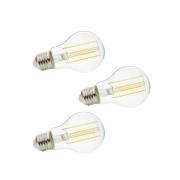 Lindby - 3-pack Gloeilamp LED 7W (806lm) Filament E27 Clear