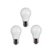 e3light - 3-pack Gloeilamp LED 5,6W (806lm) Opaal CRI95 Dimbaar E27