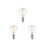 Philips - 3-pack Gloeilamp LED 2W (250lm) Kroon E14