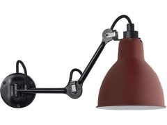 Lampe Gras - 204 Wandlamp Zwart/Rood