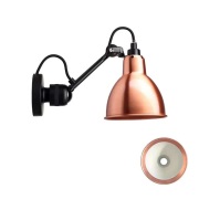 Lampe Gras - 304Ca Wandlamp Zwart/Koper/Wit