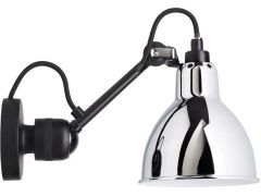 Lampe Gras - 304 Wandlamp Zwart/Chroom