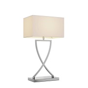 Lucande - Evaine Taffellamp Chrome/White