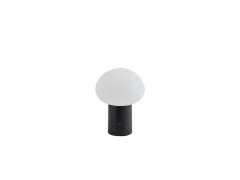 Lindby - Zelie Portable Tafellamp IP44 Zwart/Wit