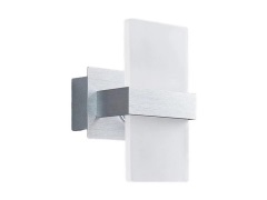 Lindby - Yorick LED Wandlamp Satin White/Brushed Aluminium