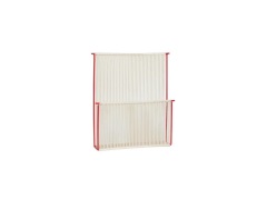 Hübsch - String Wall Magazine Holder Red/White