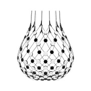 Luceplan - Mesh Hanglamp Ø80xH60 4m w/Wireless Kit Black