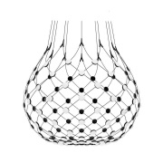 Luceplan - Mesh Hanglamp Ø100xH90 4m w/Wireless Kit Black