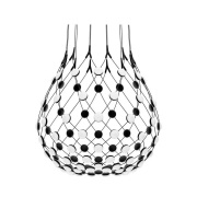 Luceplan - Mesh Hanglamp Ø80xH60 Phase 5m Black