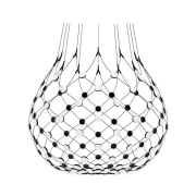 Luceplan - Mesh Hanglamp Ø100xH90 Phase 5m Black