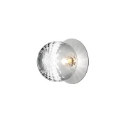 Nuura - Liila 1 Wand-/Plafondlamp IP44 Large Light Silver/Optic Clear