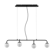 Lucande - Rama 4 Hanglamp Black