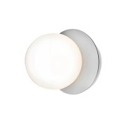 Nuura - Liila 1 Wand-/Plafondlamp IP44 Medium Light Silver/Opal White