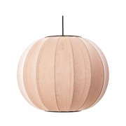 Made By Hand - Knit-Wit 45 ronde LED hanglamp beige Ø45cm, met de hand...