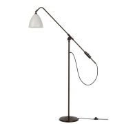 GUBI - Bestlite BL4 VloerLamp Ø21 Zwart Geelkoper/Klassisk Wit