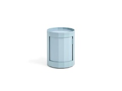 HAY - Facet Bijzettafel incl. Feet & Castors Low Misty Blue