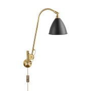 GUBI - Bestlite Bl6 Wandlamp Ø16 Geelkoper/Zwart