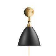 GUBI - Bestlite Bl7 Wandlamp Ø16 Geelkoper/Zwart