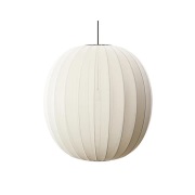 Made By Hand - Knit-Wit 75 Round Hanglamp Pearl White