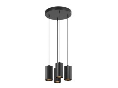 SLV - Asto Tube 4 Hanglamp Black