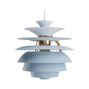 Louis Poulsen - PH Snowball hanglamp, blauw/brons, Ø 40 cm