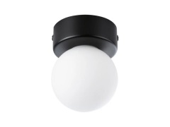 Paulmann - Gove Plafondlamp IP44 Dim. Matt Zwart/Satin