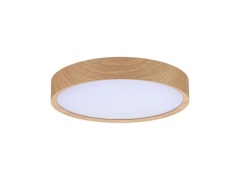 Paulmann - Tega LED Plafondlamp IP44 Wit/Hout