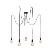 Paulmann - Ketil 5 Hanglamp Zwart