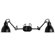 Lampe Gras - 204 Double Wandlamp Zwart