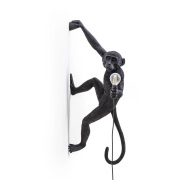 Seletti - Monkey Hanging Buiten Wandlamp Right Zwart